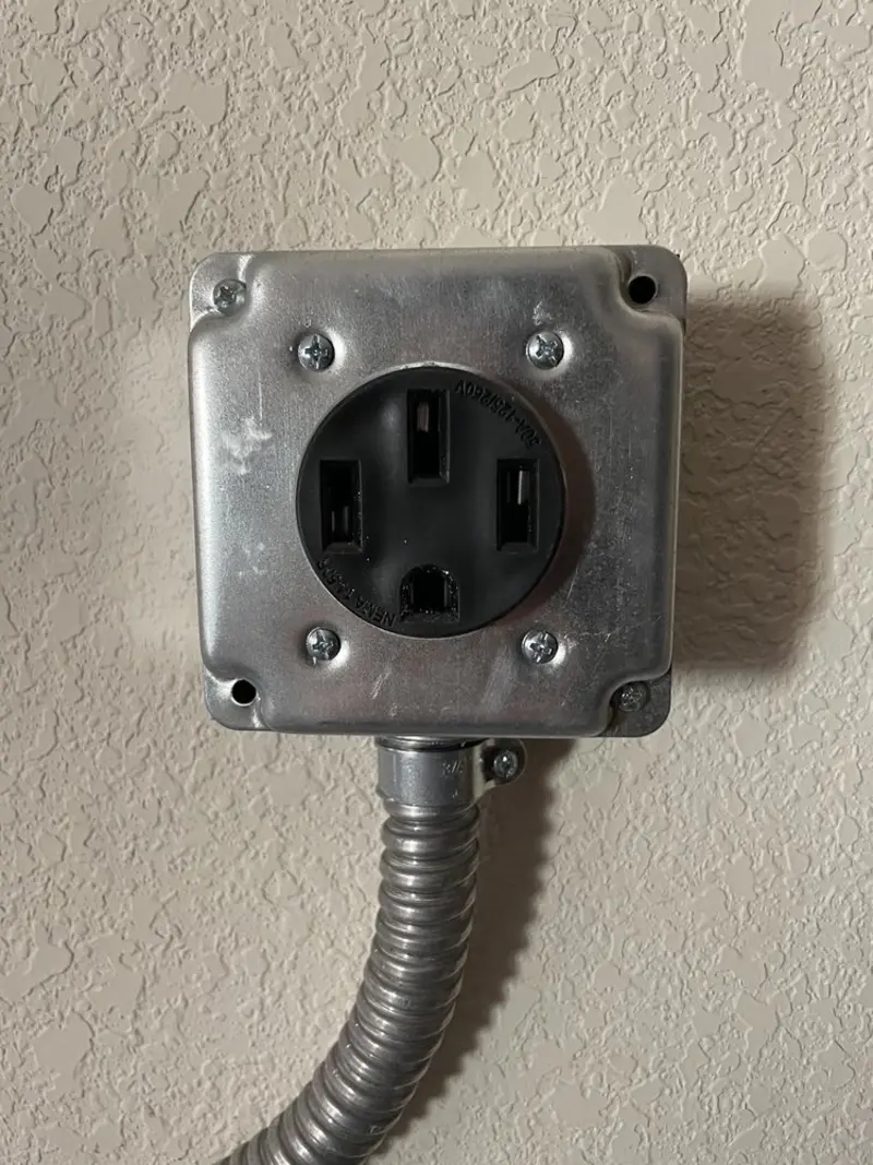 NEMA 14-50 outlet installed for Smart Home Electrical in St. Paul